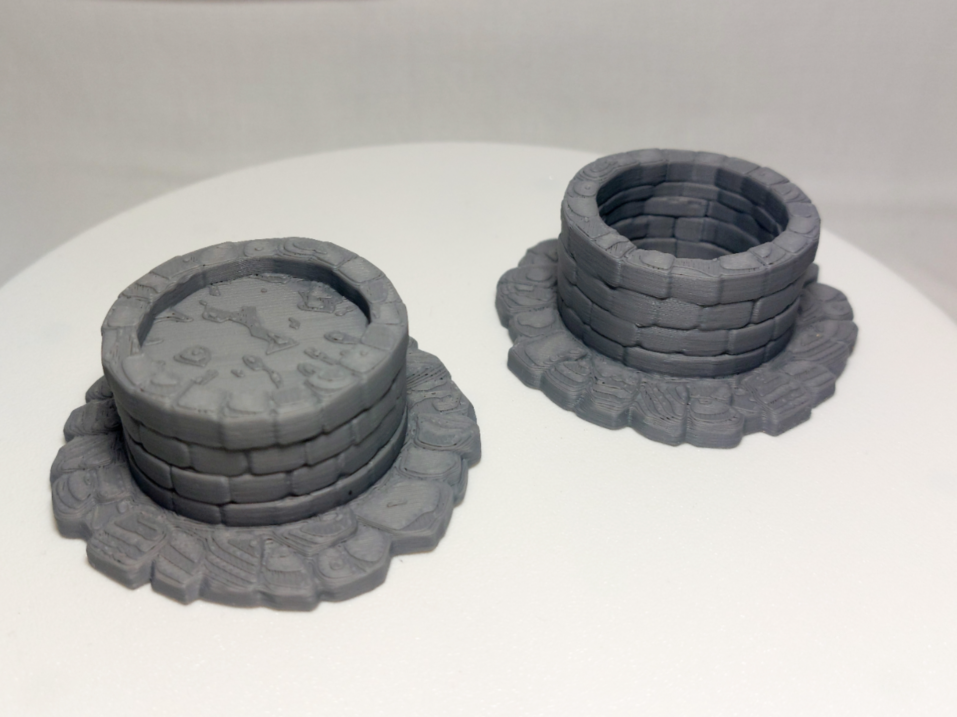 Stone Well Set – Full & Empty Well for RPG