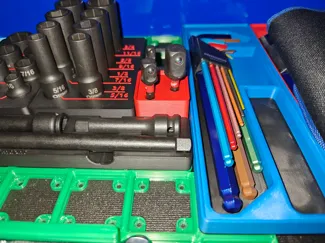 1/4 in. Hex Shank Socket Adapter Set - Gridfinity