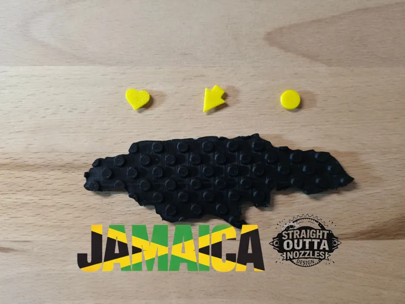 L-E-G-O inspirierte Karte "JAMAICA"