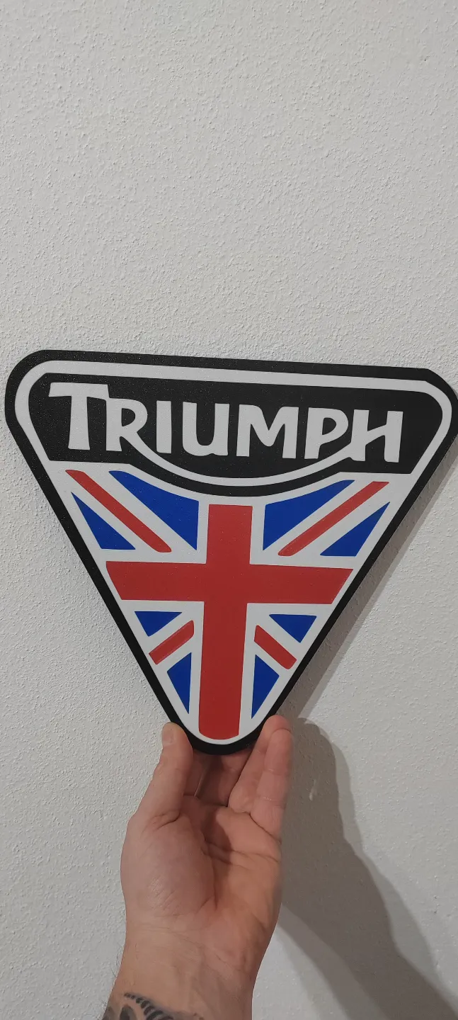 Triumph logo wall color