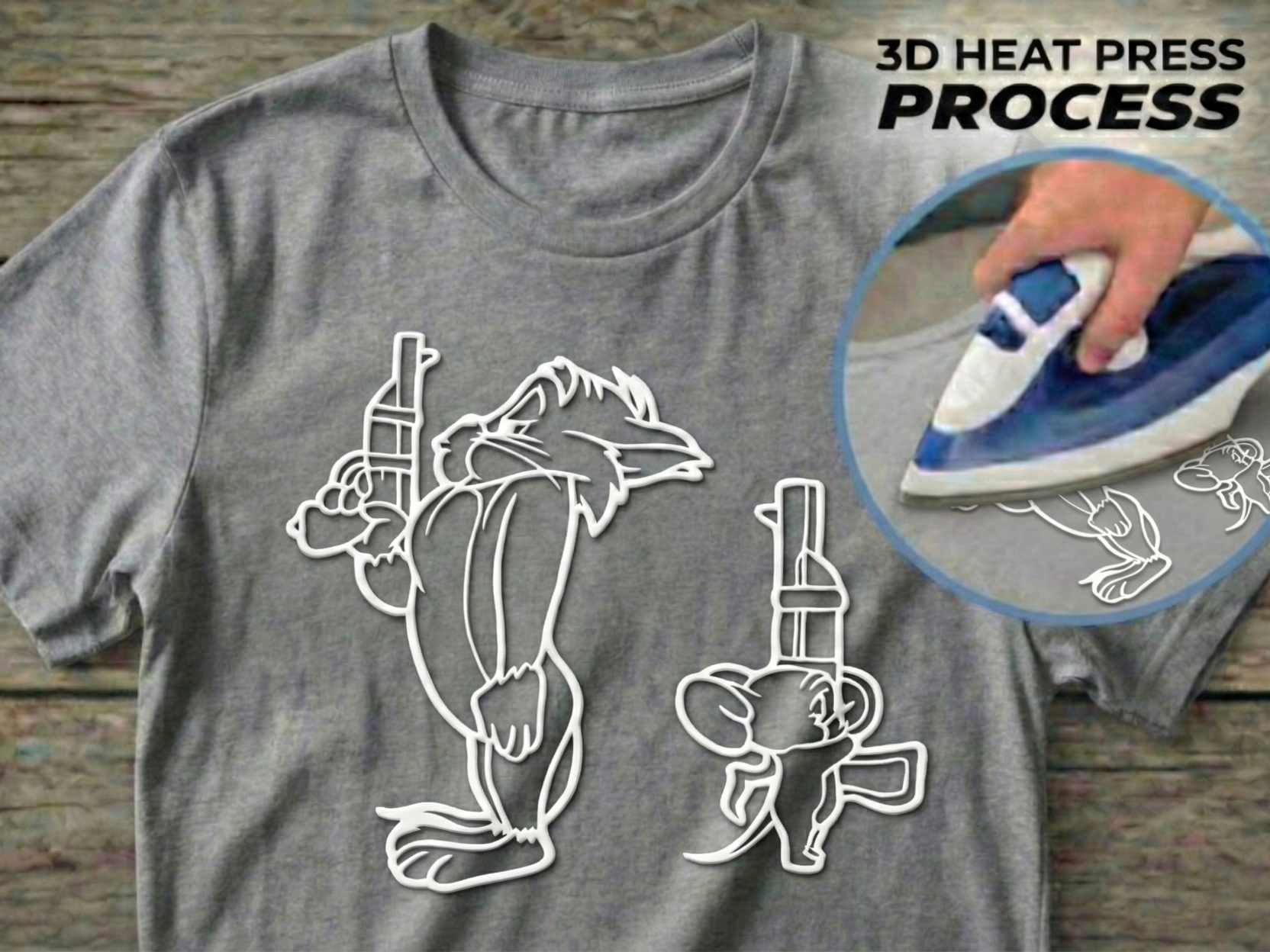 T-shirt Print - Tom and Jerry