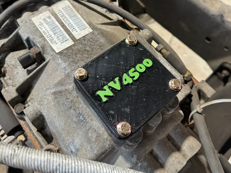 NV4500 Shifter Block Off Plate