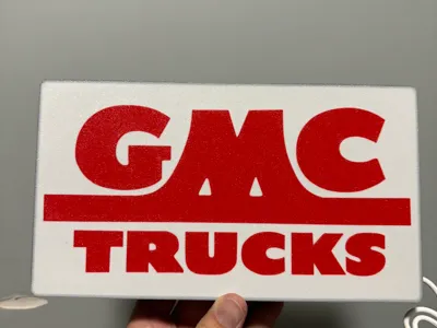 GMC Truck Logo Light Box