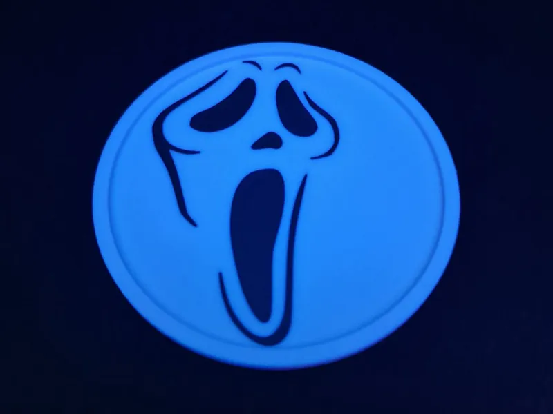 Scream ghost face coaster