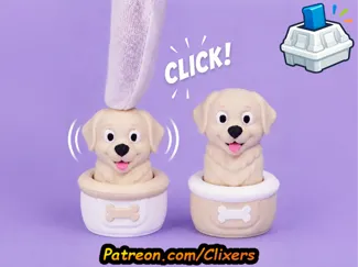 Labrador Clicker Cute Fidget Toy