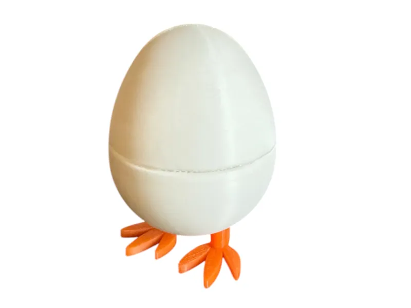 Chicken Egg on legs