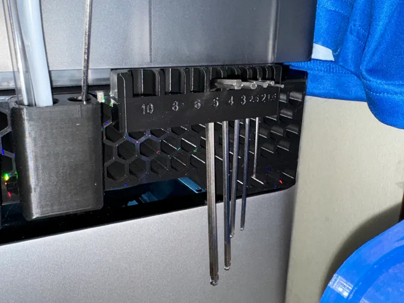 Allen Key Holder - Side mount - HKR Build Plate