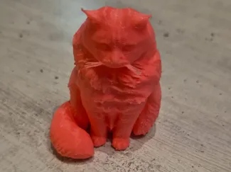 scottish fold cat - from 3d scan