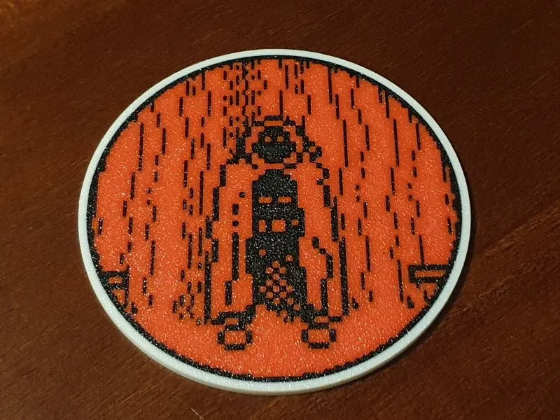 Retro ZX Spectrum "Heavy on the Magick" Coaster