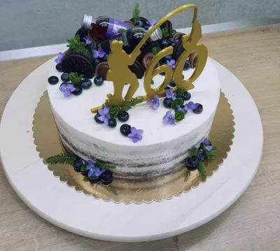 60th Birthday Cake Topper - Fisherman