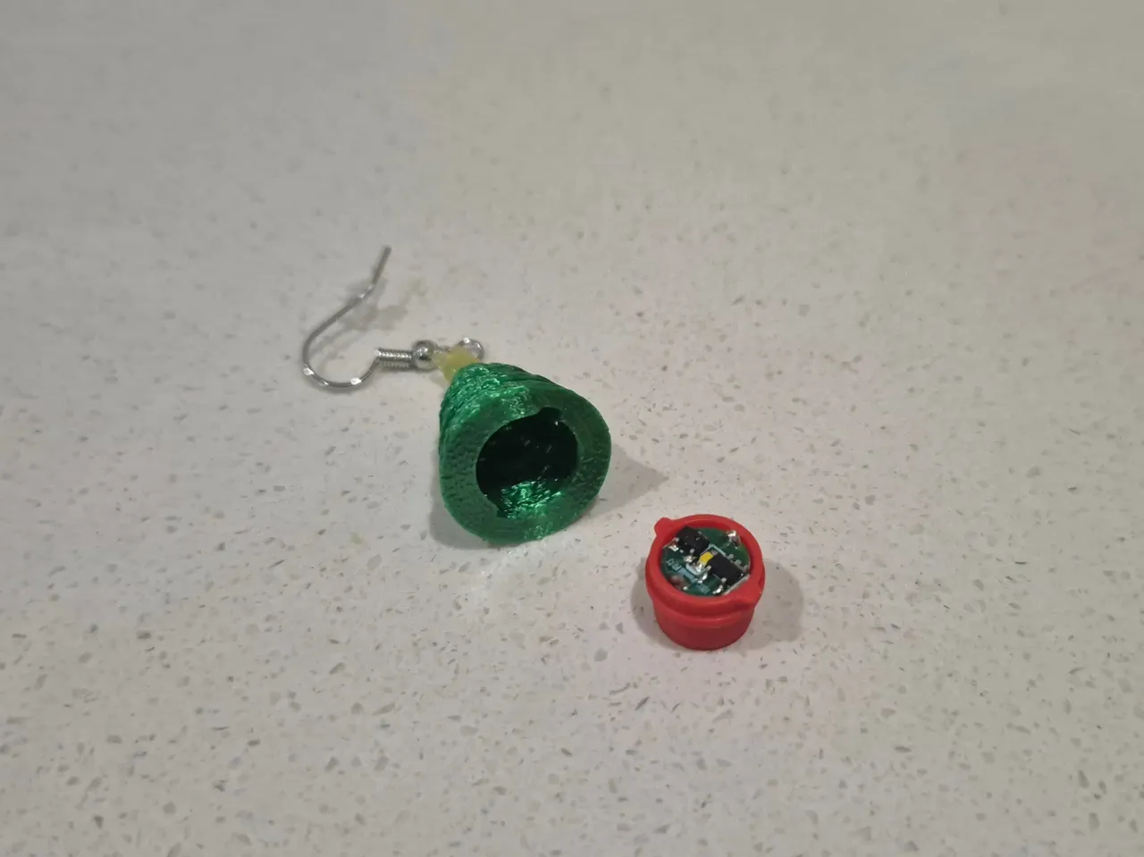 Flashing Xmas Tree Earrings view 4
