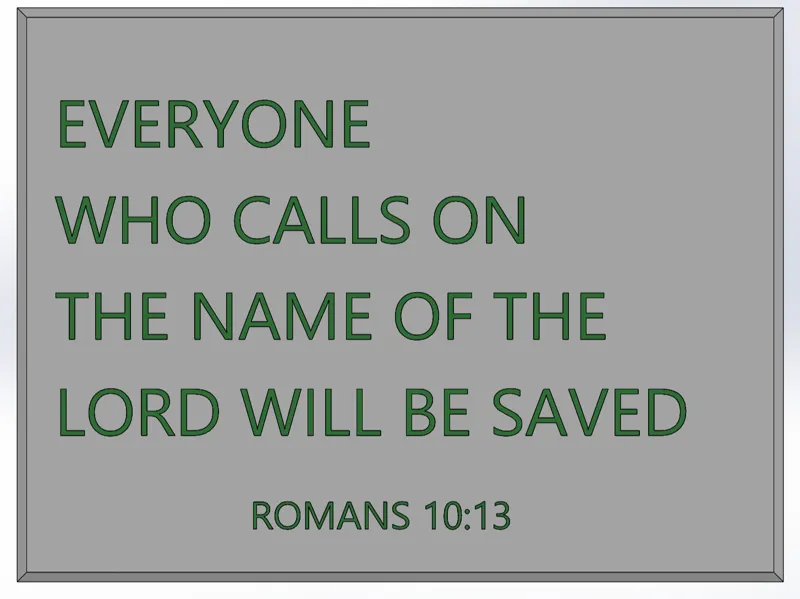 ROMANS 10:13 VERSE PLATE