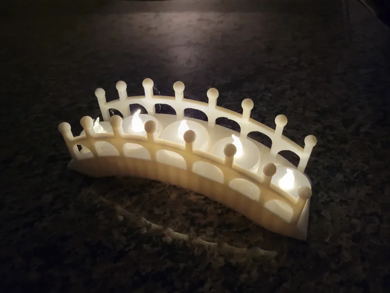 Tea Light Bridge Centerpiece 