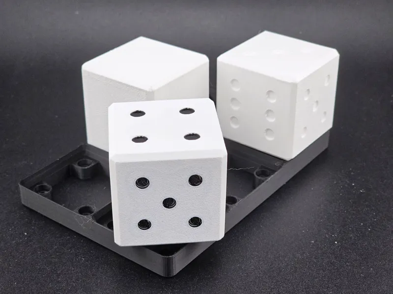 Perfect-Fit Gridfinity Dice (Blank & Classic)