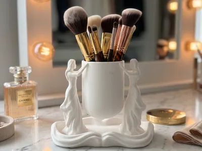 Goddess Pen Holder & Elegant Desk Organizer Stand