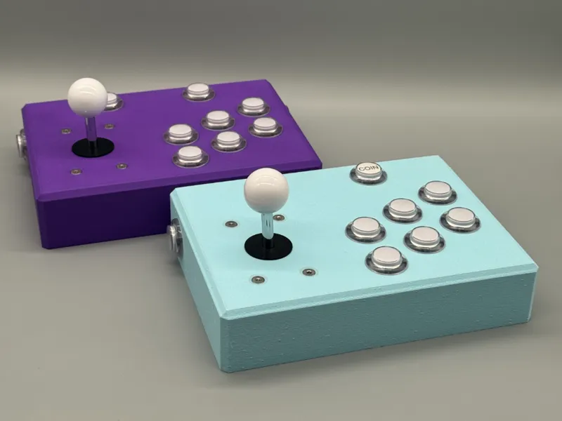 Arcade Controller with Side Pinball Buttons