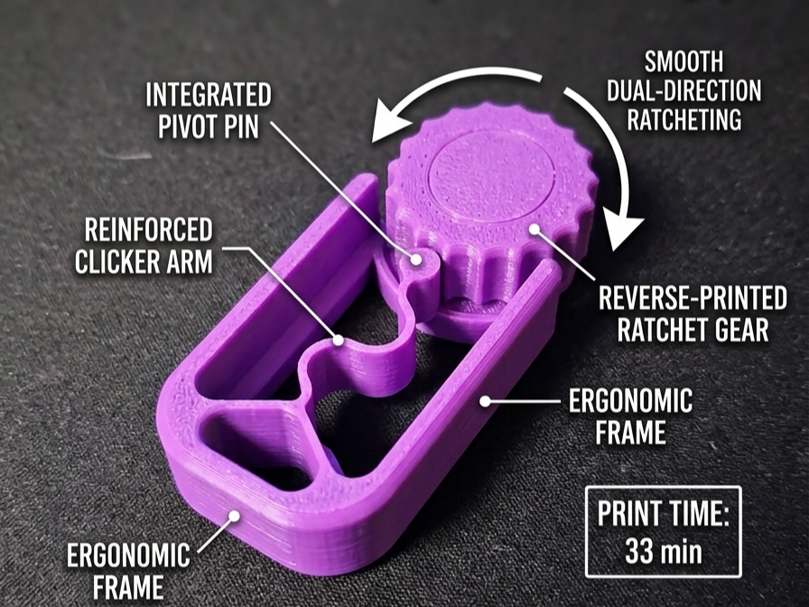 Fidget Finger Clicker – Tactile Sensory Toy