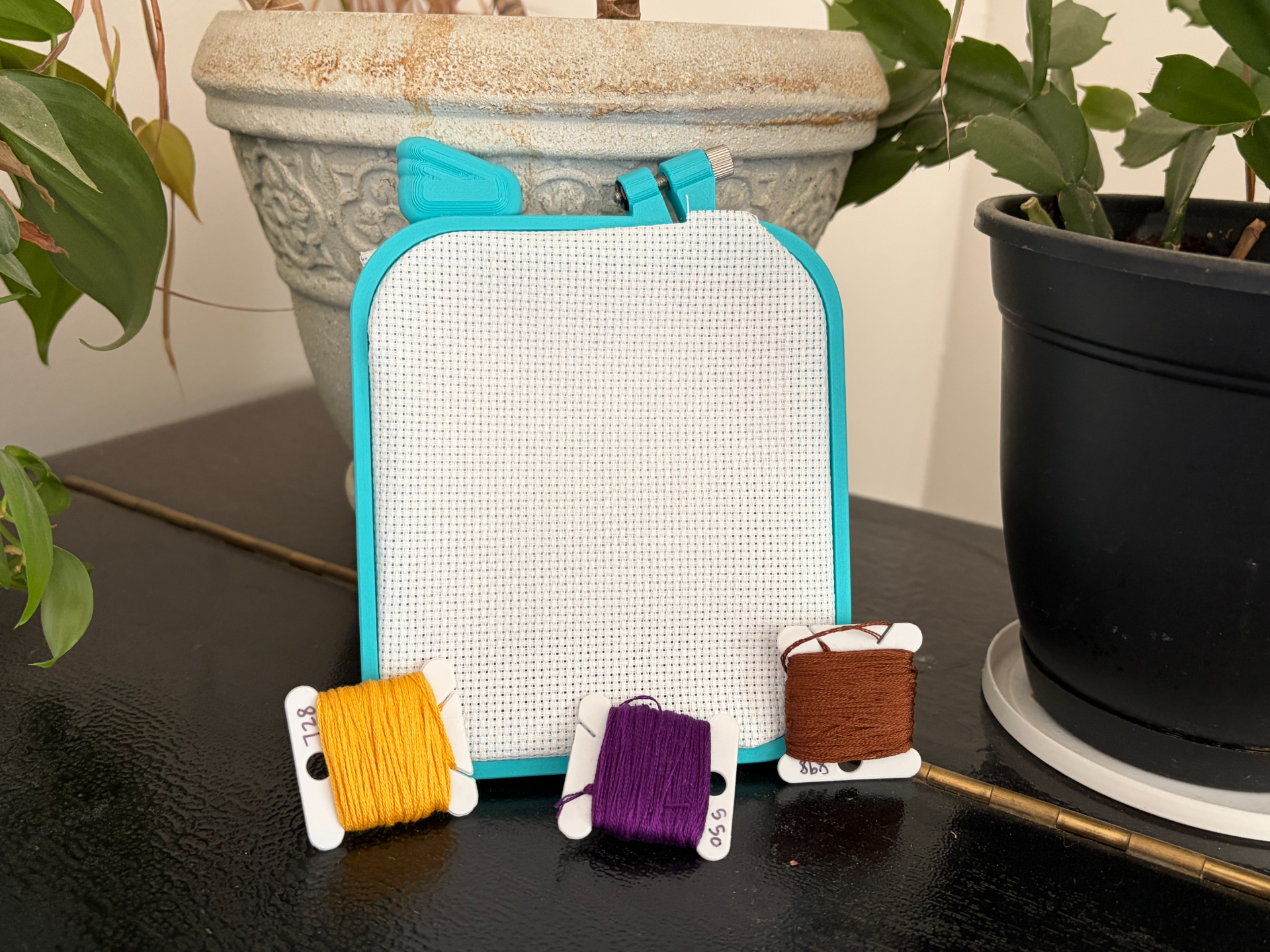 Cross Stitch Hoop 3D model