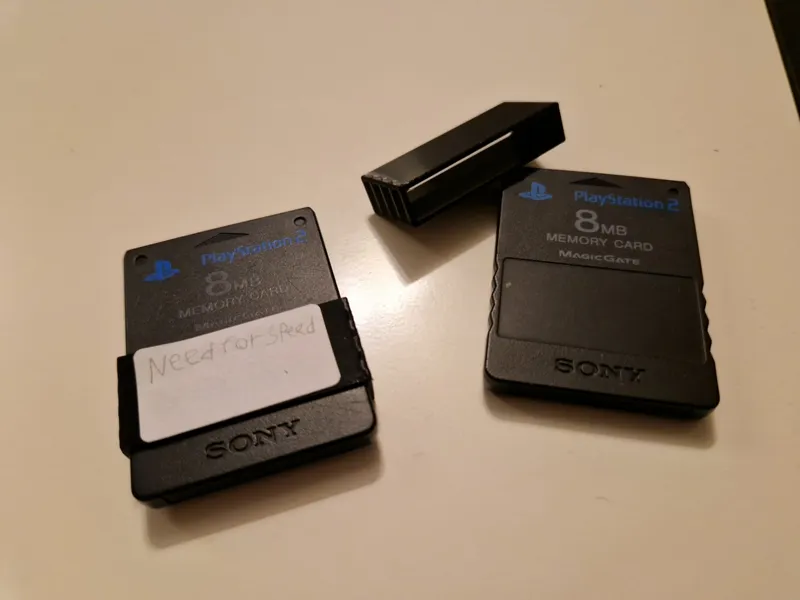 (TPU) PS2 MEMORY CARD LABEL HOLDER