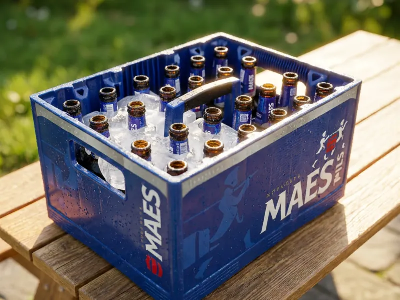 Beer crate ice mold