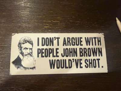 John Brown Placard