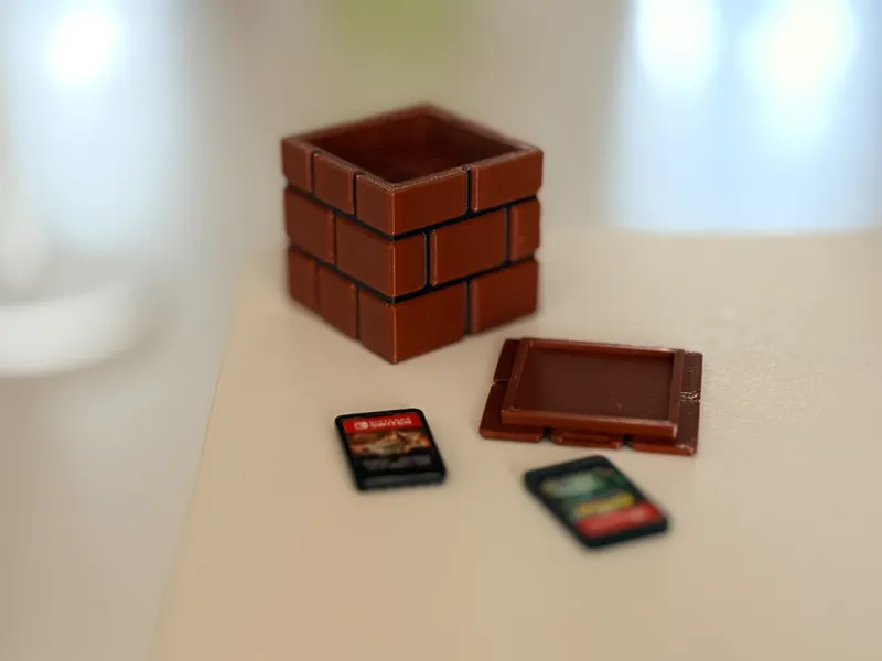 Mario Brick Block Nintendo Switch Cartridge Case