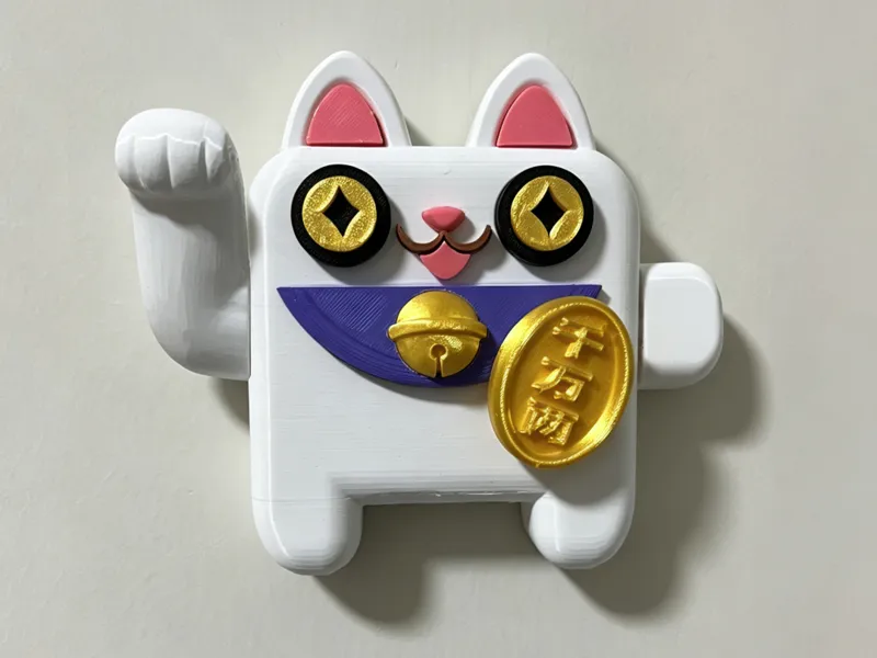 超萌招财猫开关——财源滚滚来！！