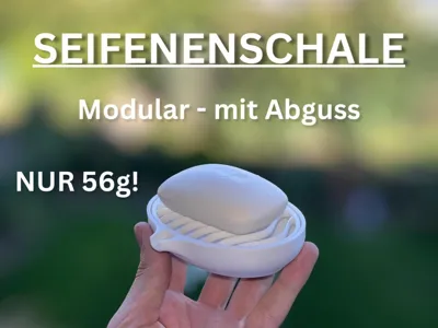 Soap dish - with drain & removable grid