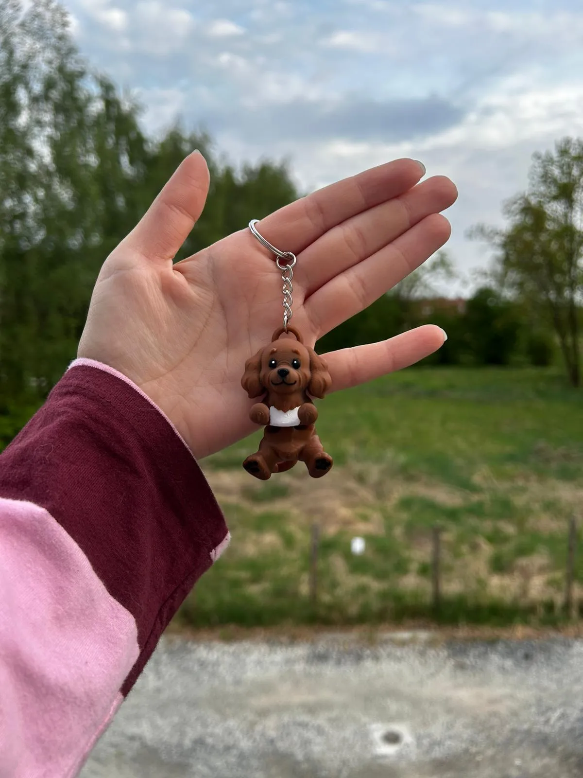 Cocker Spaniel Keychain – Articulated Flexi Dog view 3
