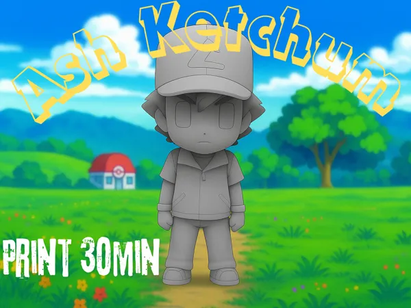 Figurine/porte-clés Sacha Ketchum (Pokémon)