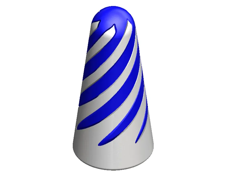 Spiral Passthrough Fidget Cone