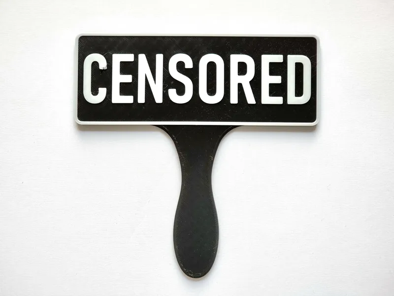 Photobooth Props - Censored