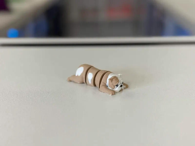 Bulldog Flexi Keychain (AMS)