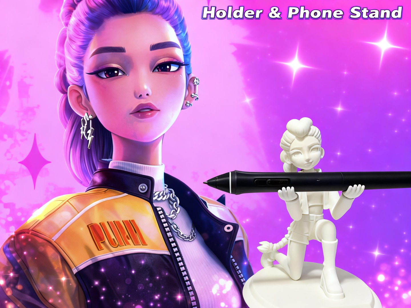 Kpop 恶魔猎手 Rumi -笔架 -手机支架