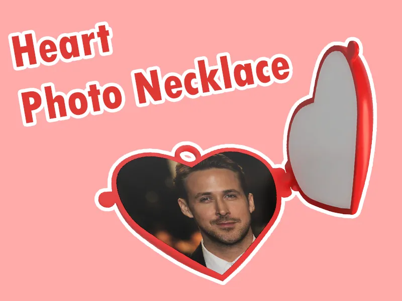 Heart Necklace print-in-place