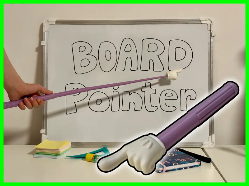 Collapsible Telescopic Pointer With Mini Hand