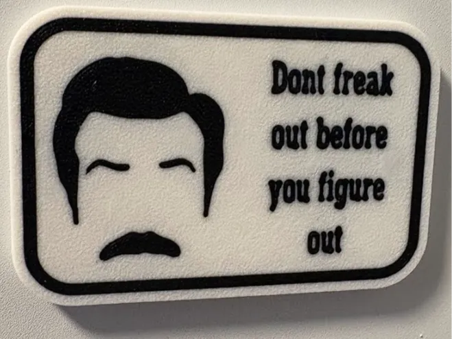 Ted lasso Freak out Magnet 