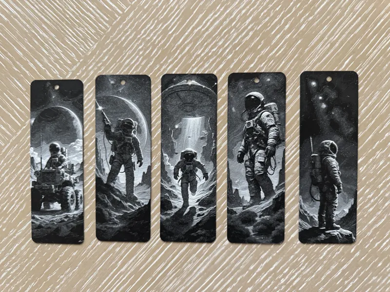 Spaceman Bookmarks Set 2