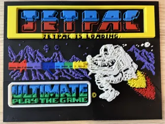 Jetpac Loading Screen - Sinclair ZX Spectrum Retro