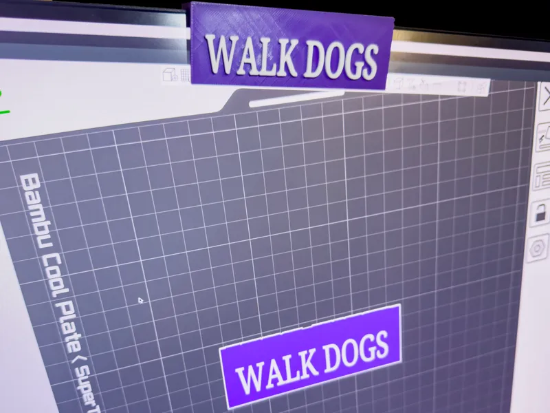walk dogs & laundry reminder monitor toppers
