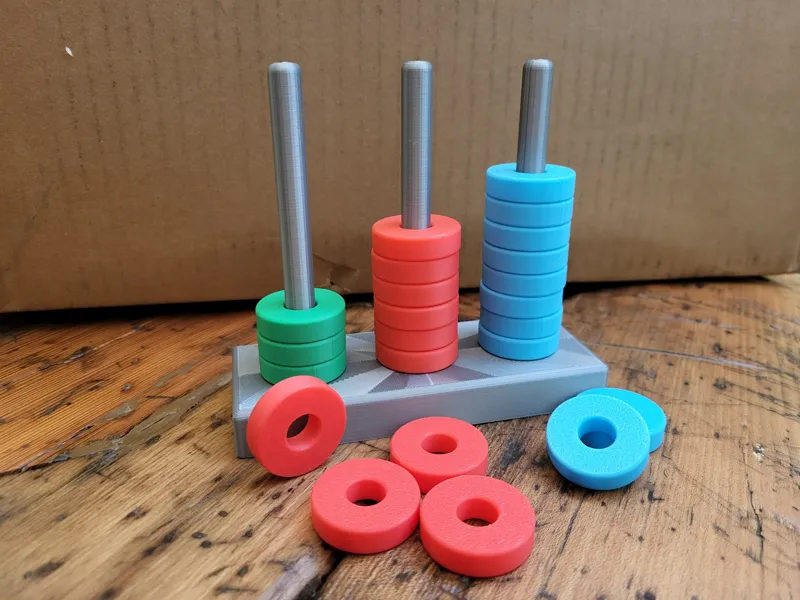 Three-column abacus