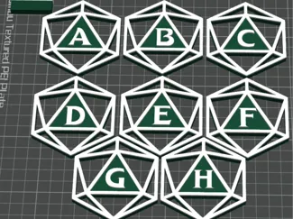 Dungeons and dragons markers 75MM