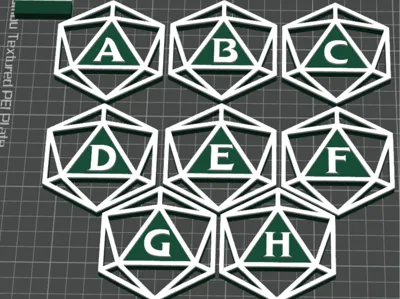 Dungeons and dragons markers 75MM