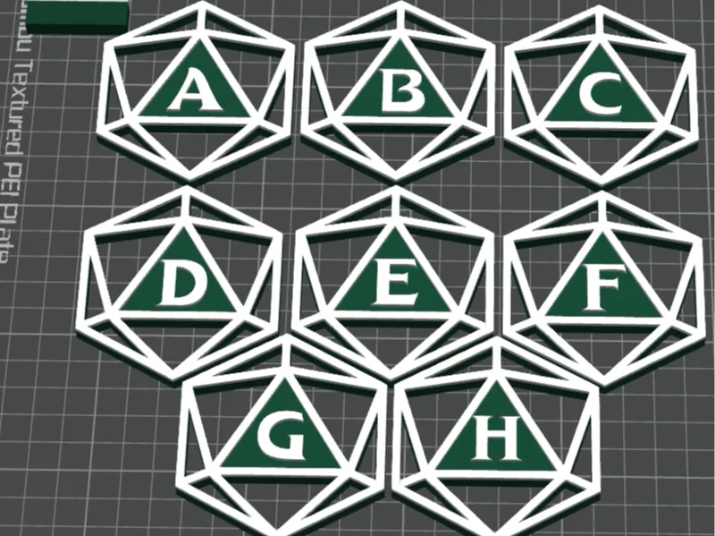 Dungeons and dragons markers 75MM