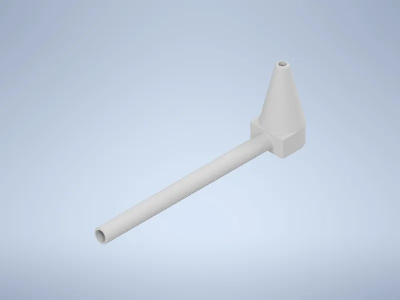 Boiler Flue Testing Attachment - Long Spout