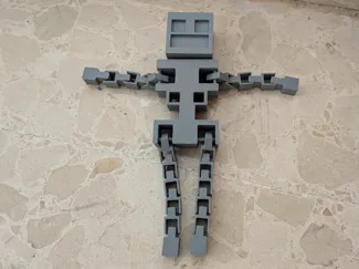 articulated minecraft skeleton