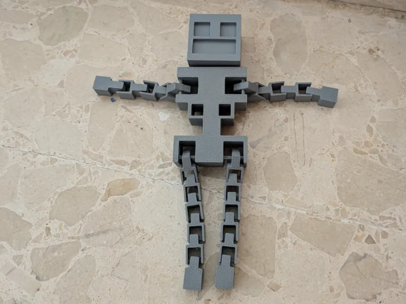 articulated minecraft skeleton