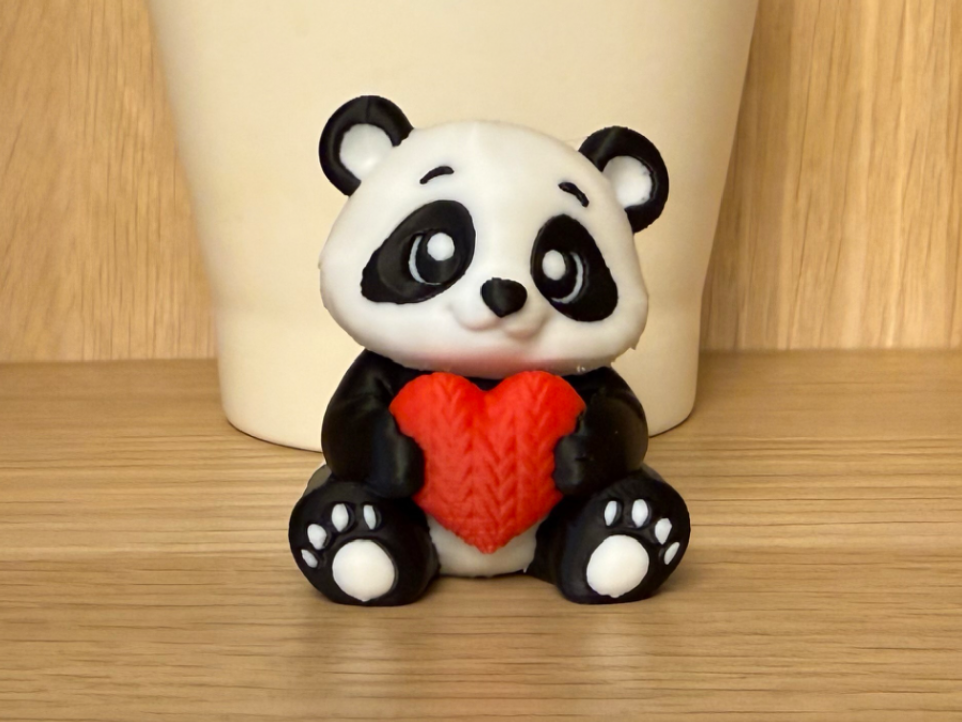 Cute Valentine's Day Panda Bear with Heart