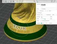 Custom text - 25 cm - AMS