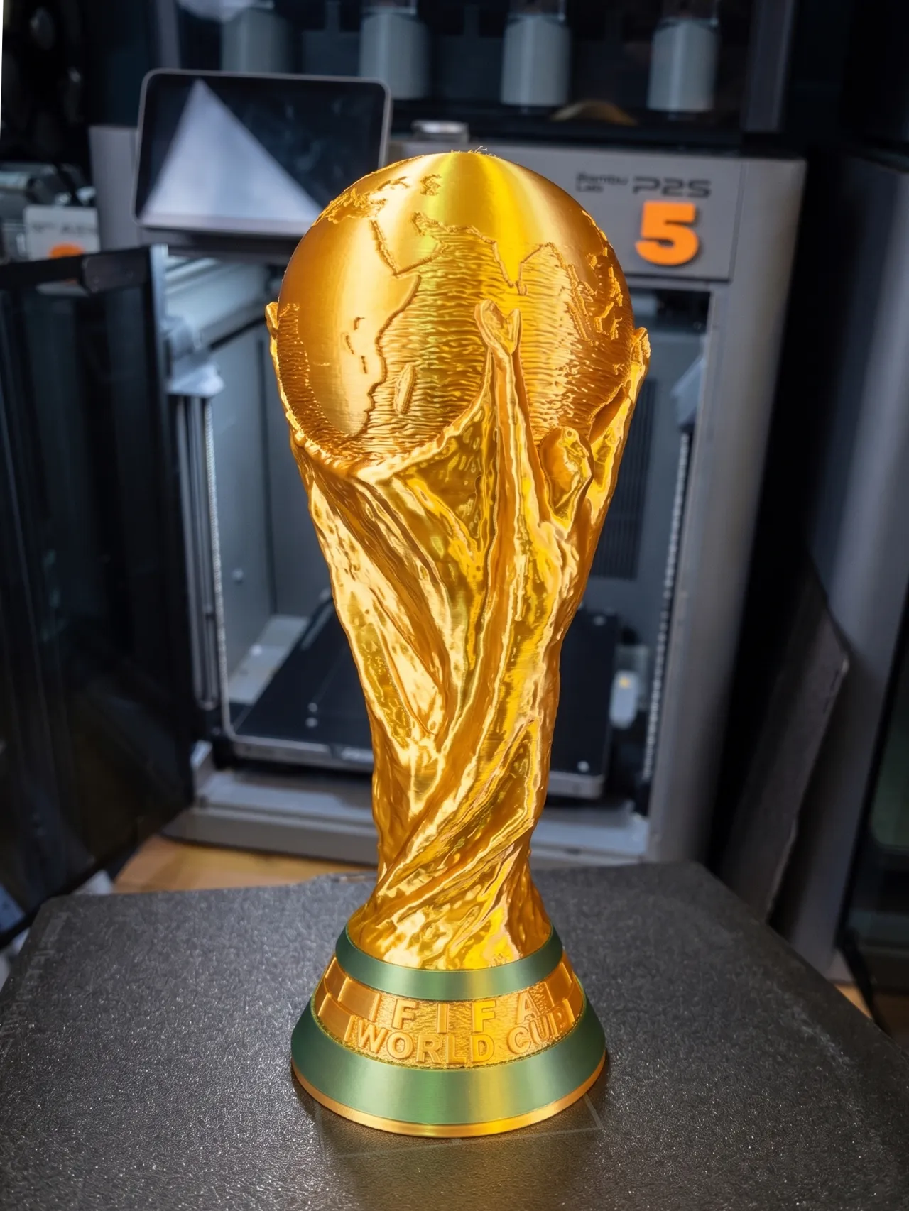Ultra-Detailed World Cup Trophy Replica view 3